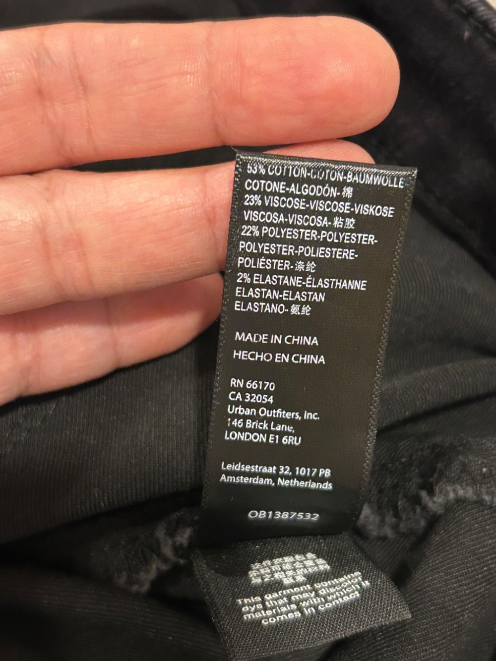 We The Free Extreme Flare High Rise Raw Hem Jeans Black - Picture 12 of 12